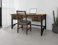 Loft - Desk - Two Tone Gray / Brown