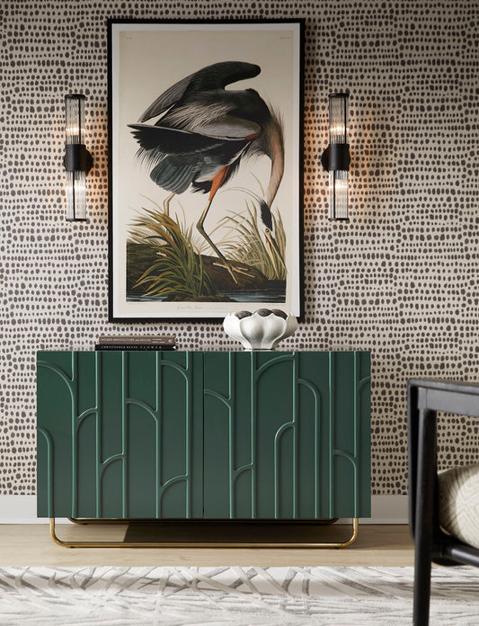2-Door Accent Chest With Shelf - Green