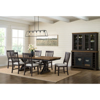 Montrose - Server And Hutch With LED Light - Espresso And Brown