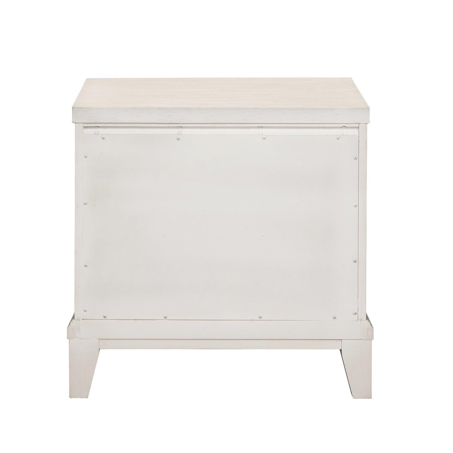 Madison - 2-Drawer Nightstand with USB Port in a Grey-White Wash Finish - Natural