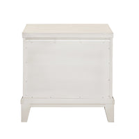 Madison - 2-Drawer Nightstand with USB Port in a Grey-White Wash Finish - Natural