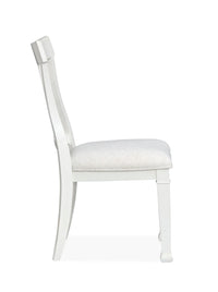 Kingston - Upholstered Side Chair (Set of 2) - Whisper White And Cerused Nutmeg