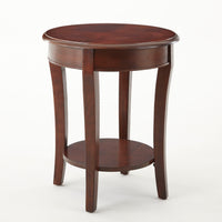 Troy - End Table 20" Round - Brown