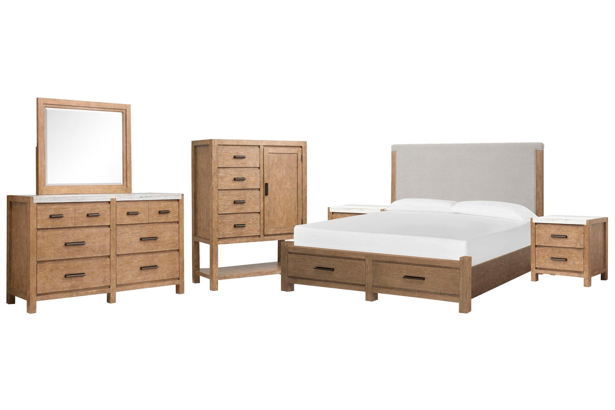 Plum Creek - Upholstered Panel Storage Bedroom Set