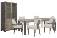 Anderson Park - Leg Dining Table Set With Klismos Chairs