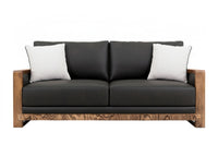 Ancora - Loveseat - Dark Gray / Light Brown