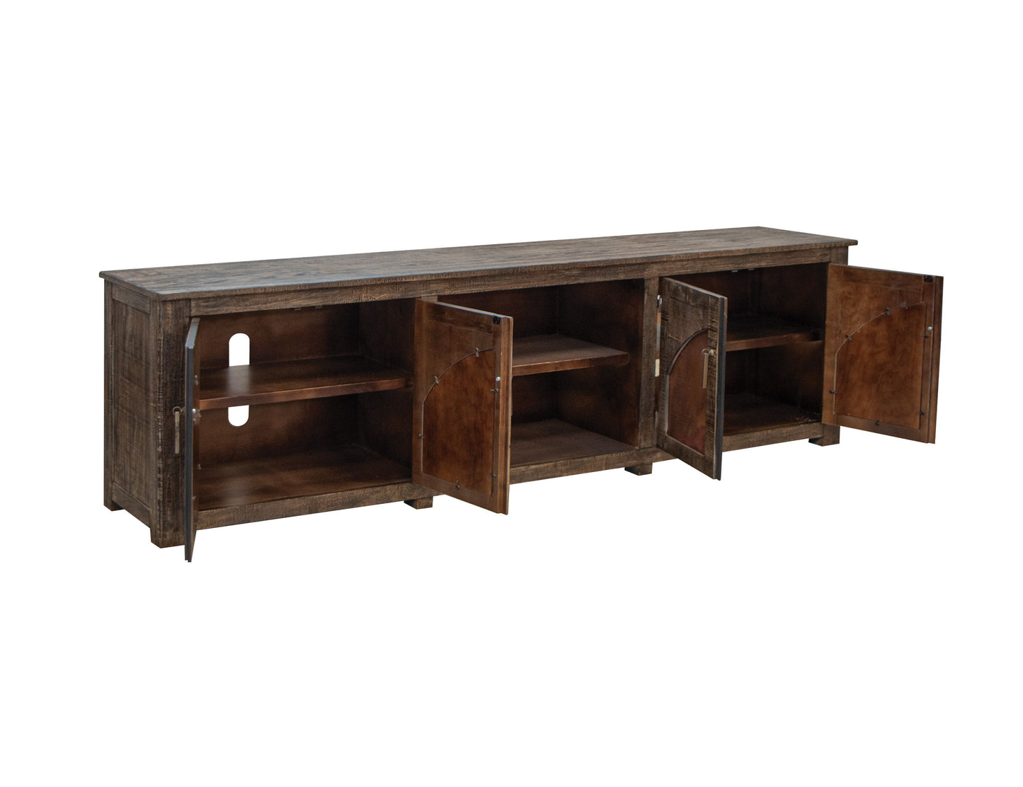 Blackburn - TV Stand - Charred Brown