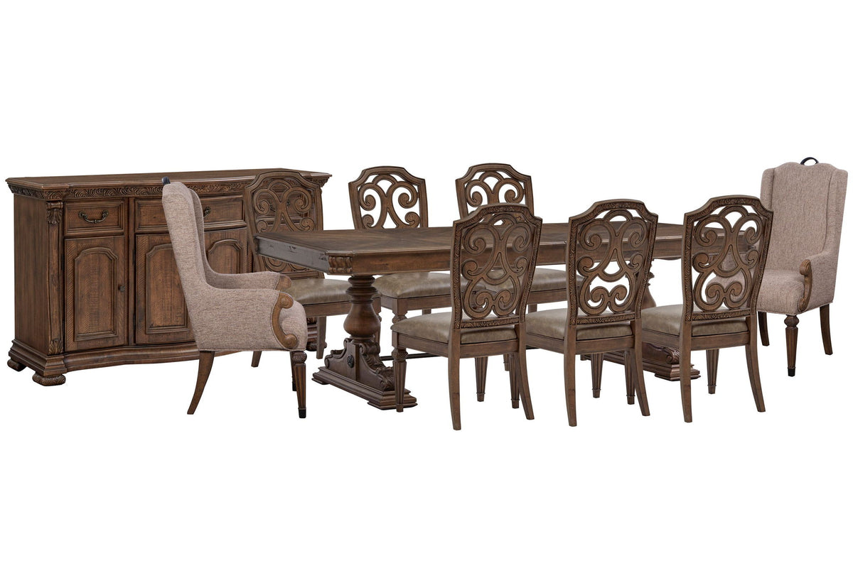 Durango - Extendable Trestle Dining Table Set