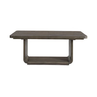 Hollywood Park - Rectangular Dining Table With Leaf - Dark Gray
