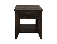 Teak - End Table - Oil Black