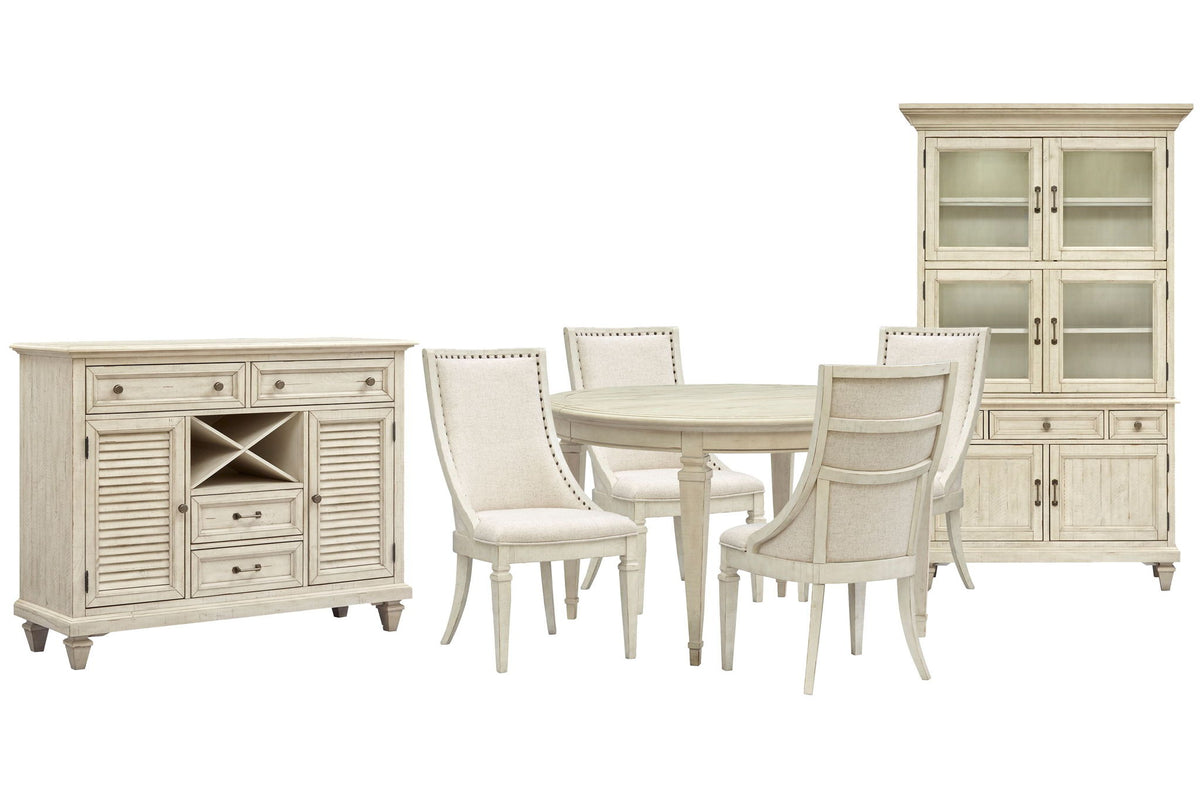 Newport - Extendable Round Dining Table Set