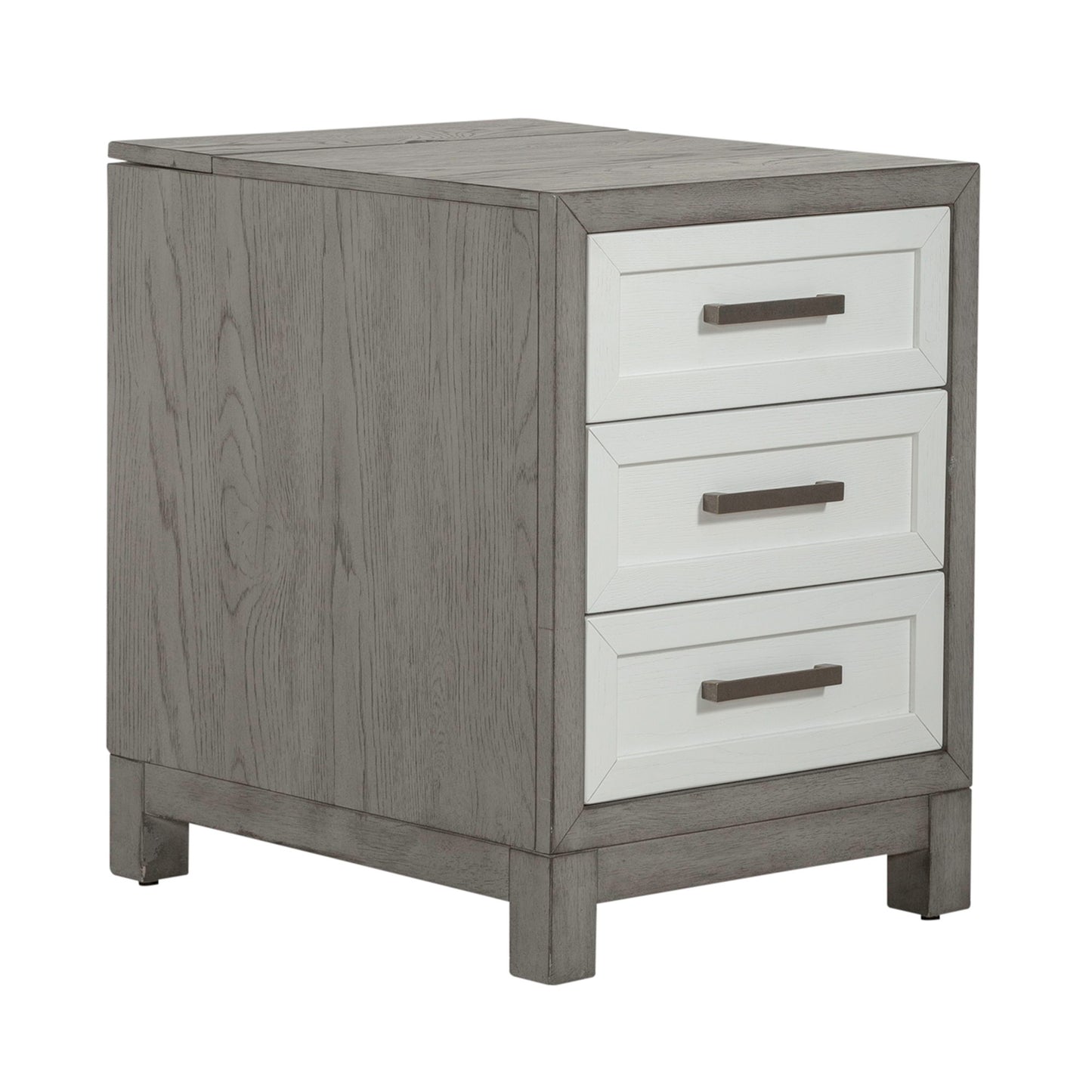 Palmetto Heights - 3 Drawer Chair Side Table - White