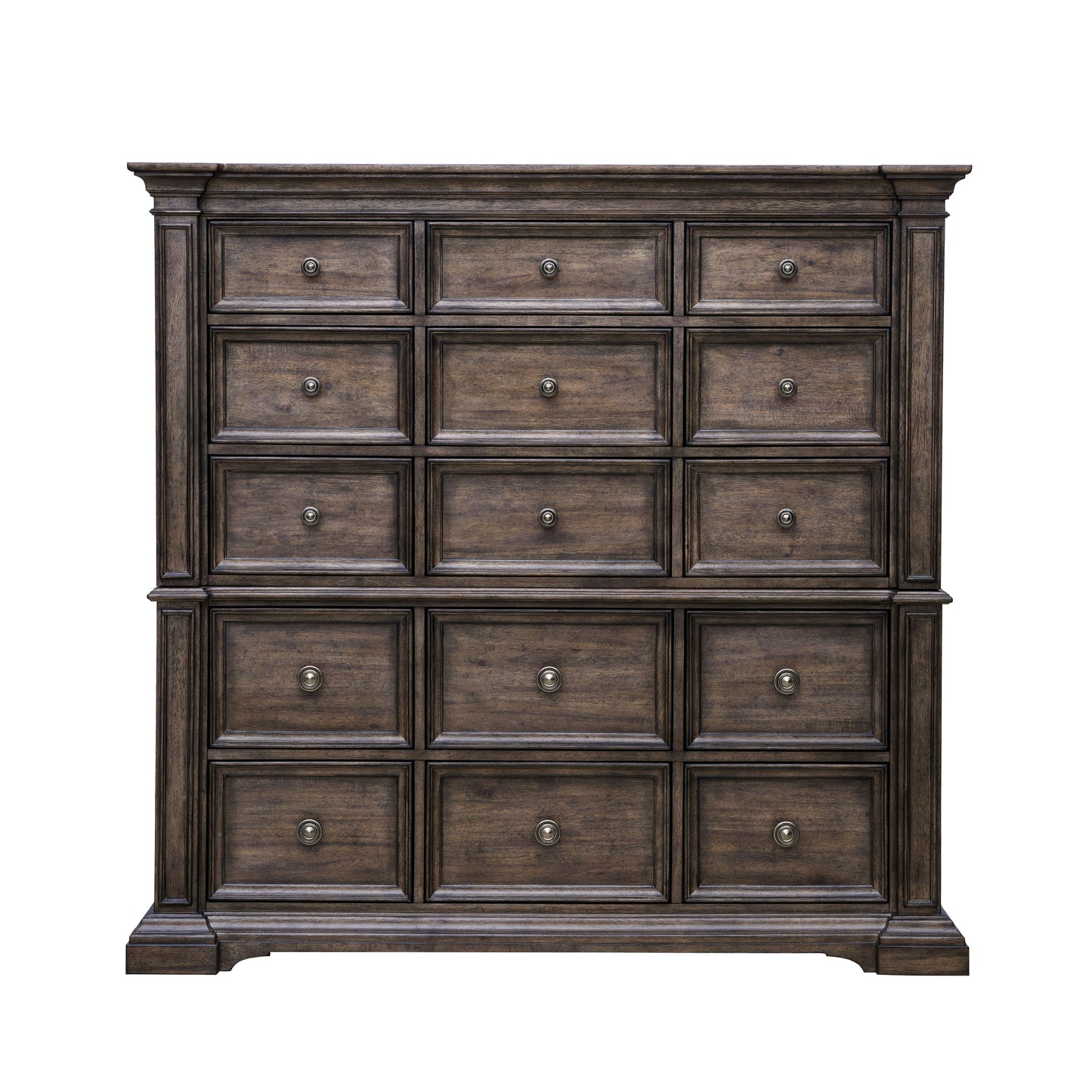 Woodbury - 15-Drawer Master Chest - Cowboy Boots Brown