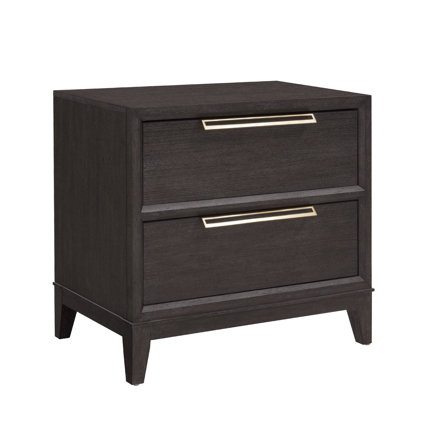 Quincy - 2-Drawer Nightstand With USB Port - Black