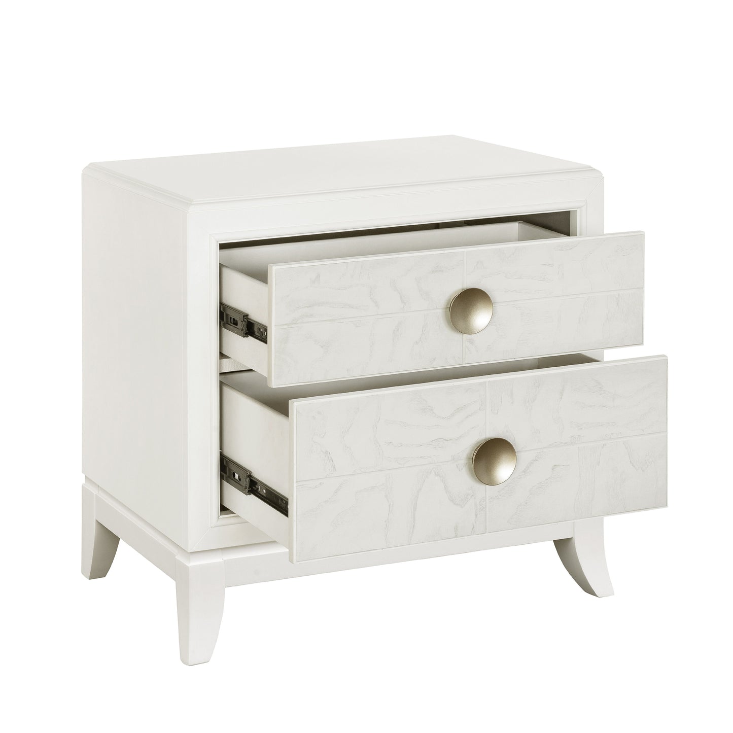 Melrose - 2-Drawer Nightstand in a White Finish - White