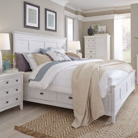 Heron Cove - Complete Panel Bed With Storage Rails