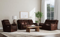 Alister - Power Gliding Loveseat With Console, Power Headrests & Lumbar