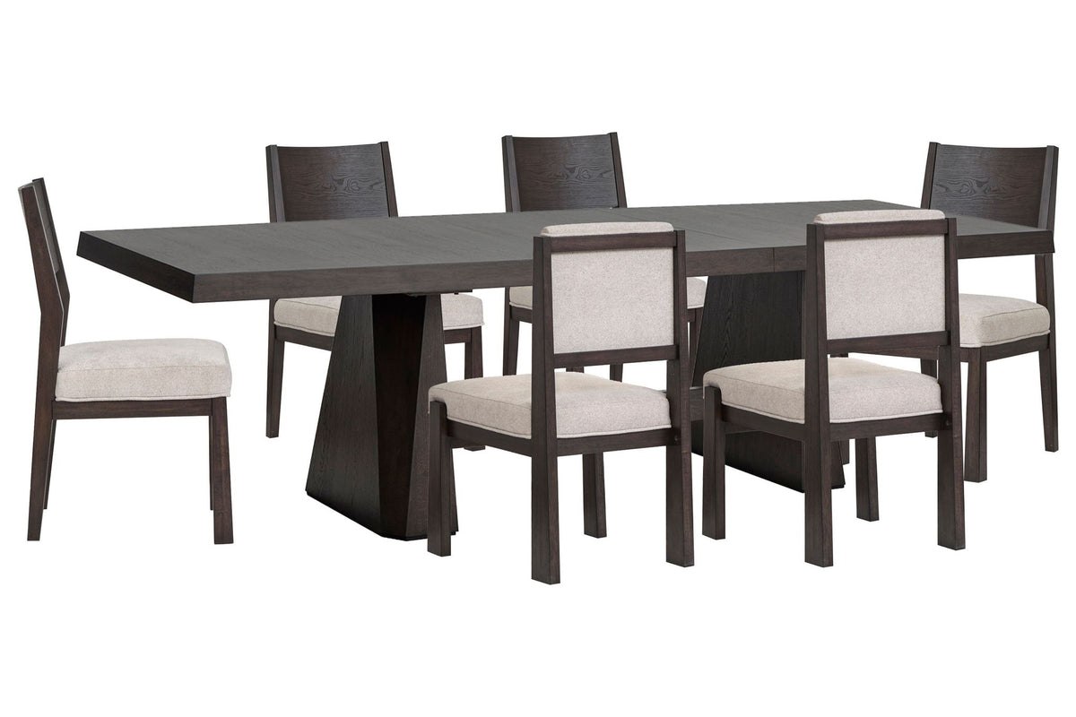 Tauren - 7 Piece Extendable Double Pedestal Dining Table Set