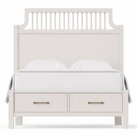 Pure Maple - Queen Garden Storage Bed - Cottage White