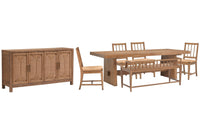 Lindon - Trestle Dining Table Set