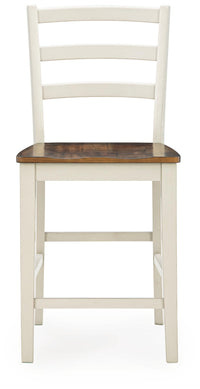 Brinfern - Barstool (Set of 2) - Brown / Antique White