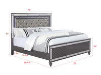Refino - Bedroom Set - Gunmetal