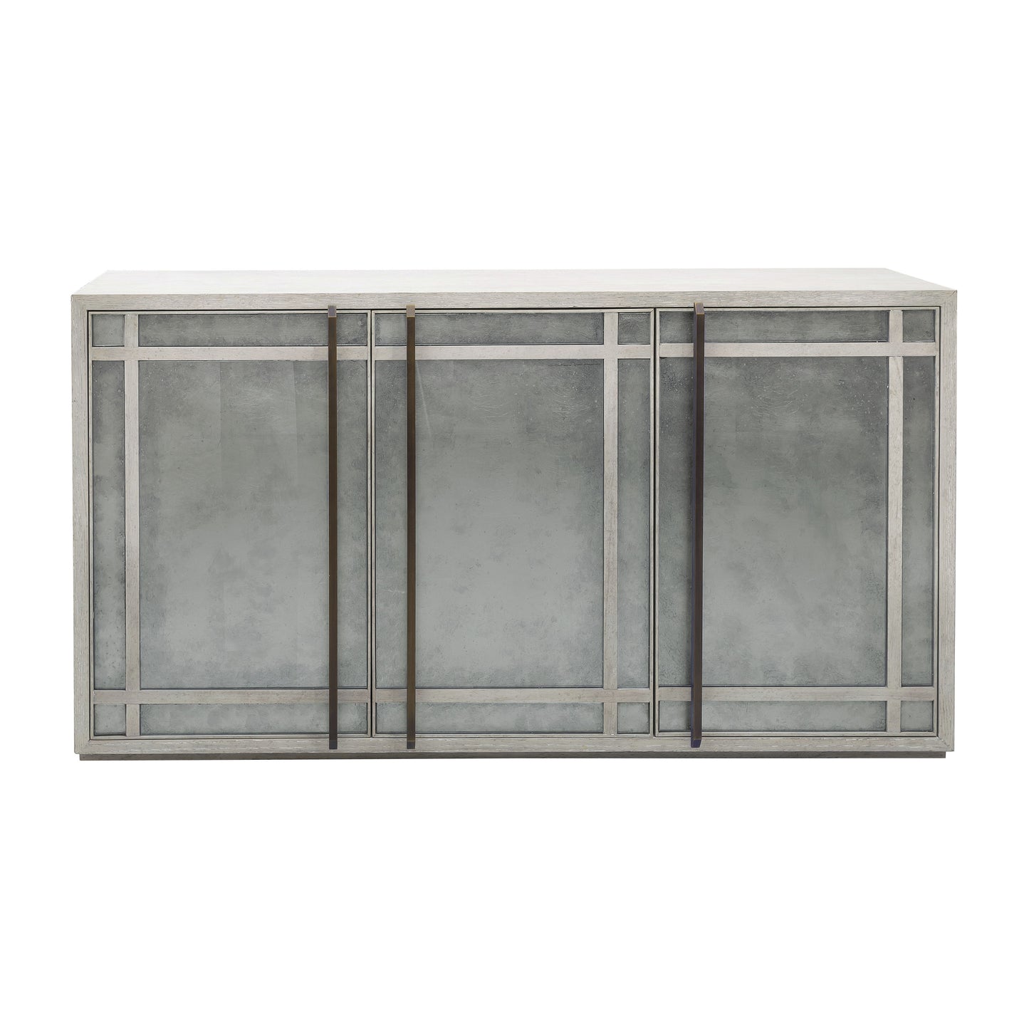 Pulaski Accents - 3 Door Eglomise Credenza - Gray