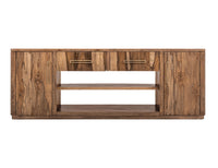 Balam - 80" TV Stand For Fire Place - Light Brown