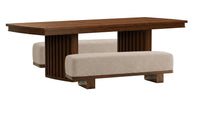 Reena - Extendable Trestle Dining Table Set