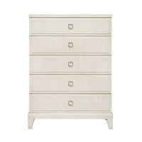 Madison - 5-Drawer Chest in a Grey-White Wash Finish - Natural