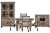 Lancaster - Extendable Round Dining Table Set