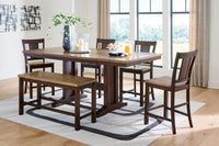 Rylandeen - Counter Height Extension Dining Table Set