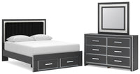 Zuraleus - Upholstered Panel Platform Storage Bedroom Set