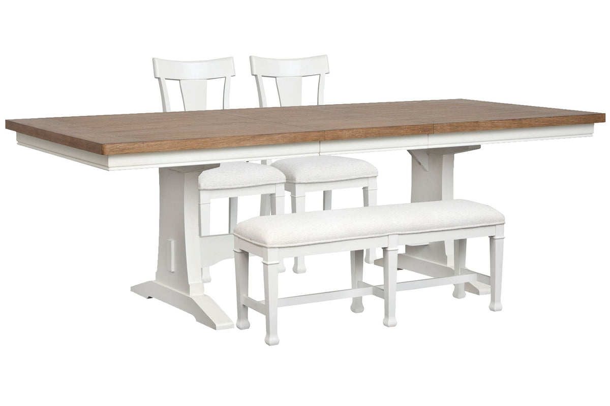 Kingston - Extendable Trestle Dining Table Set