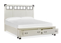 Harper Springs - Complete Panel Storage Bed With Metal Headboard