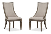 Lancaster - Dining Arm Chair With Upholstered Seat & Back (Set of 2) - Dovetail Gray