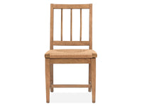 Lindon - Dining Side Chair With Paper Cord Seat (Set of 2) - Light Brown