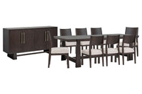 Tauren - Trestle Dining Table Set