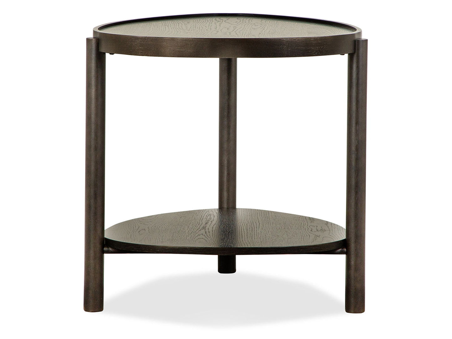 Hadleigh - Shaped Accent End Table - Coffee Bean
