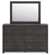 Hollivern - 4 Pc. - Twin Panel Storage Bed, Dresser, Mirror And Chest - Dark Gray