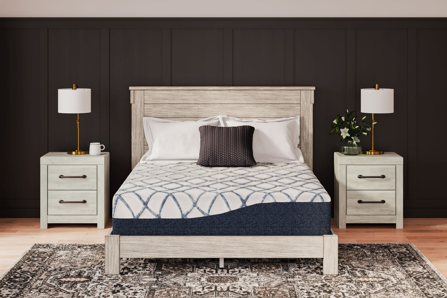 12 Inch Chime Elite 2.0 - Twin Mattress - White / Blue
