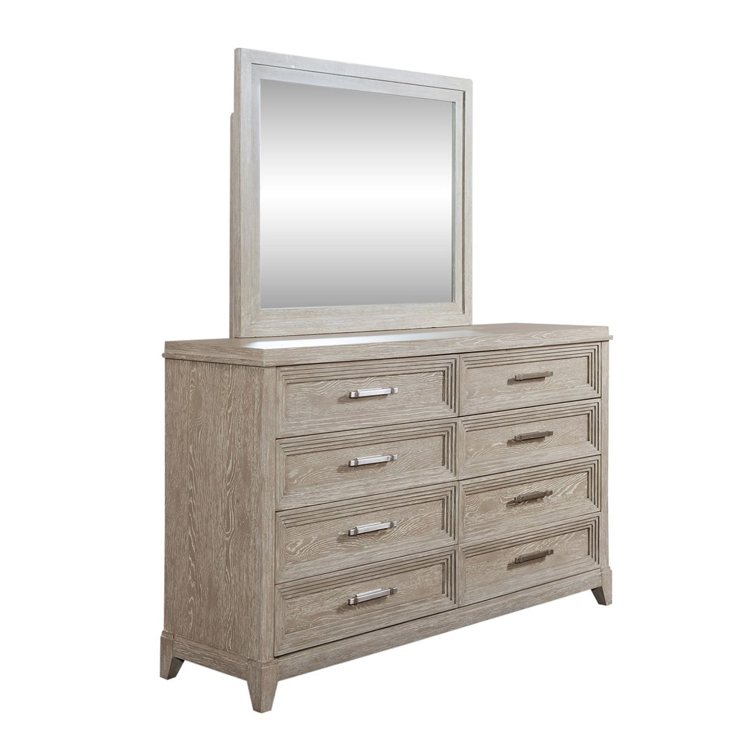Belmar - Upholstered Bed, Dresser & Mirror Set