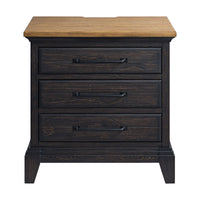 Montrose - Nightstand With Charger & Sensor Light - Espresso & Brown