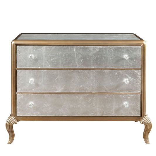 Pulaski Accents - Three Drawer Eglomise Accent Chest - Silver