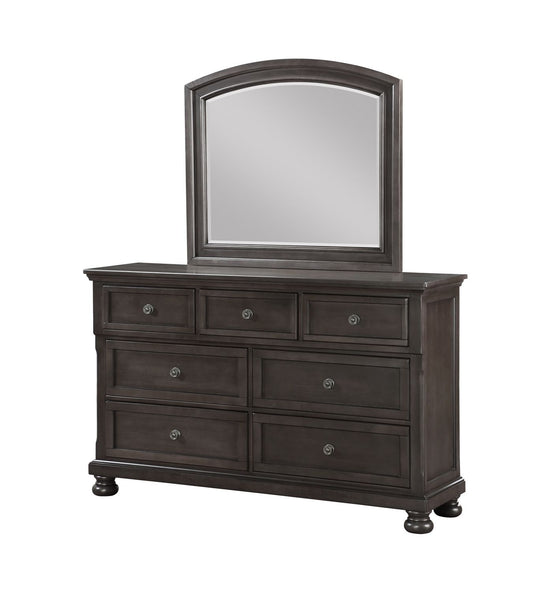 B01061 JB - 2 Piece Dresser And Mirror Set - Gray