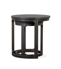 Boswell - Round Nesting End Table - Peppercorn