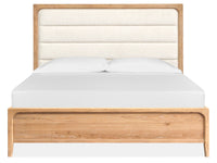 Somerset - Complete Panel Bed With Upholstered Headboard