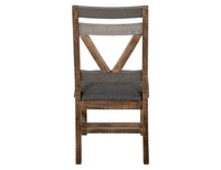 Loft - Chair With Fabric Seat (Set of 2) - Two Tone Gray / Brown