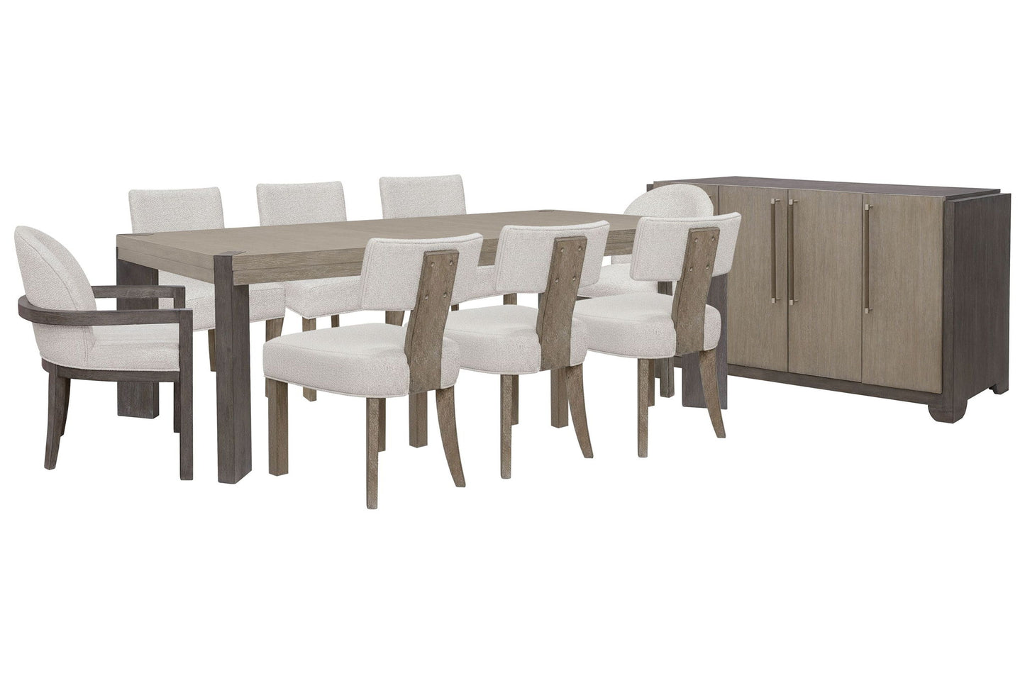 Anderson Park - Leg Dining Table Set With Klismos Chairs