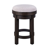 Weston - Upholstered Swivel Console Stool - Peppercorn